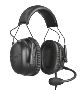 Trust GXT 444 Wayman Pro gamer headset fekete (23248)